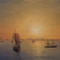 Russian Fleet at Sunset